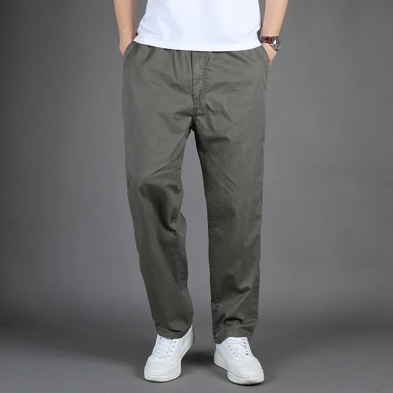 rek™️ - Classic Outdoor Cargo Pants with Elastic Waist and Multi-Pockets