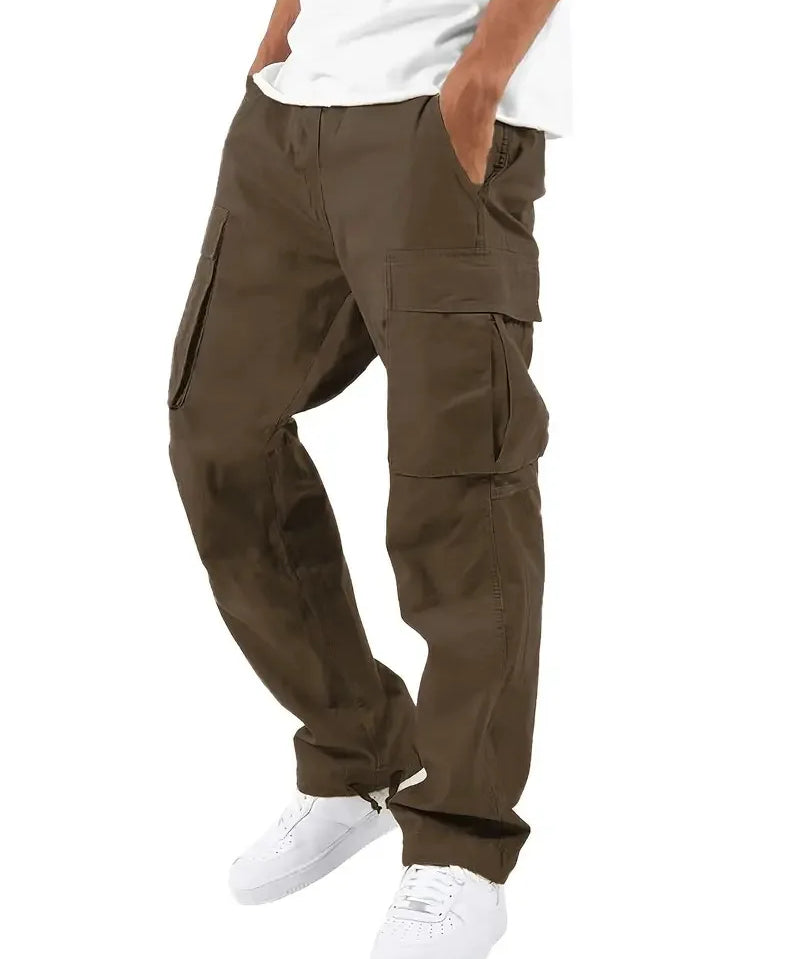 rek™️ - Classic Outdoor Cargo Pants with Elastic Waist and Multi-Pockets