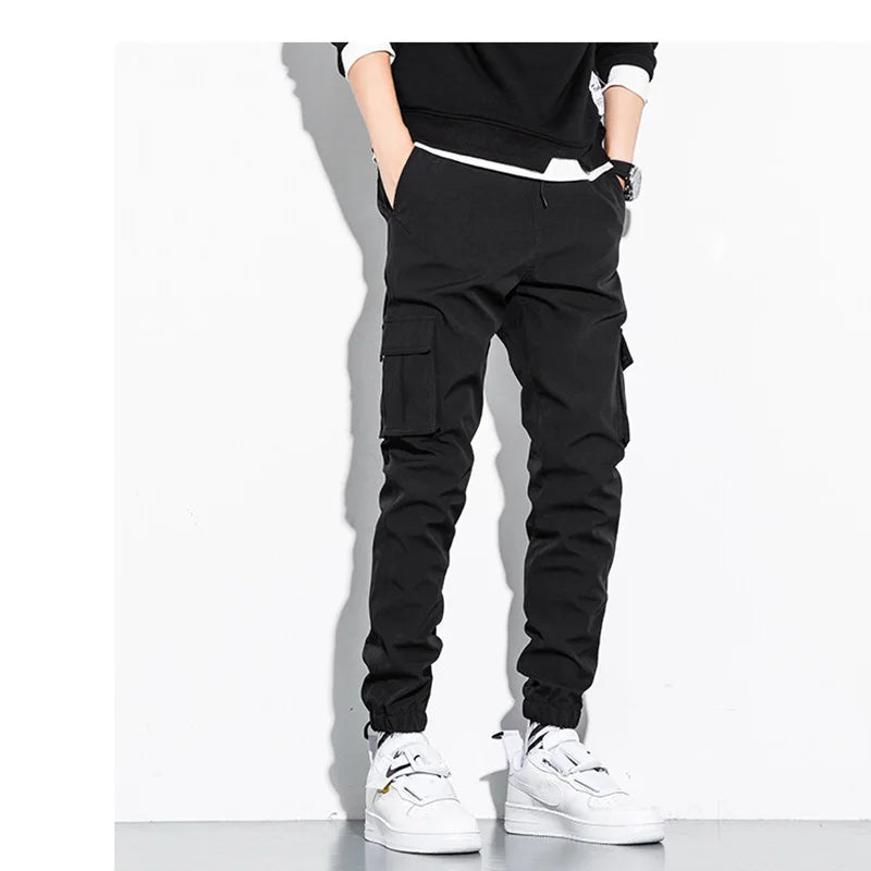 Aero™️ - Spring/Summer Cotton Drawstring Cargo Pants for Men