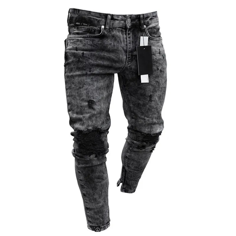 Cole™️ - Mid-Waist Multi-Pocket Denim Cargo Jeans